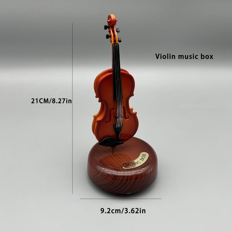 Vintage Decorative Music Box Featuring a Violin Guitar And Pipa Perfect As a Birthday Gift Or Classic Ornament