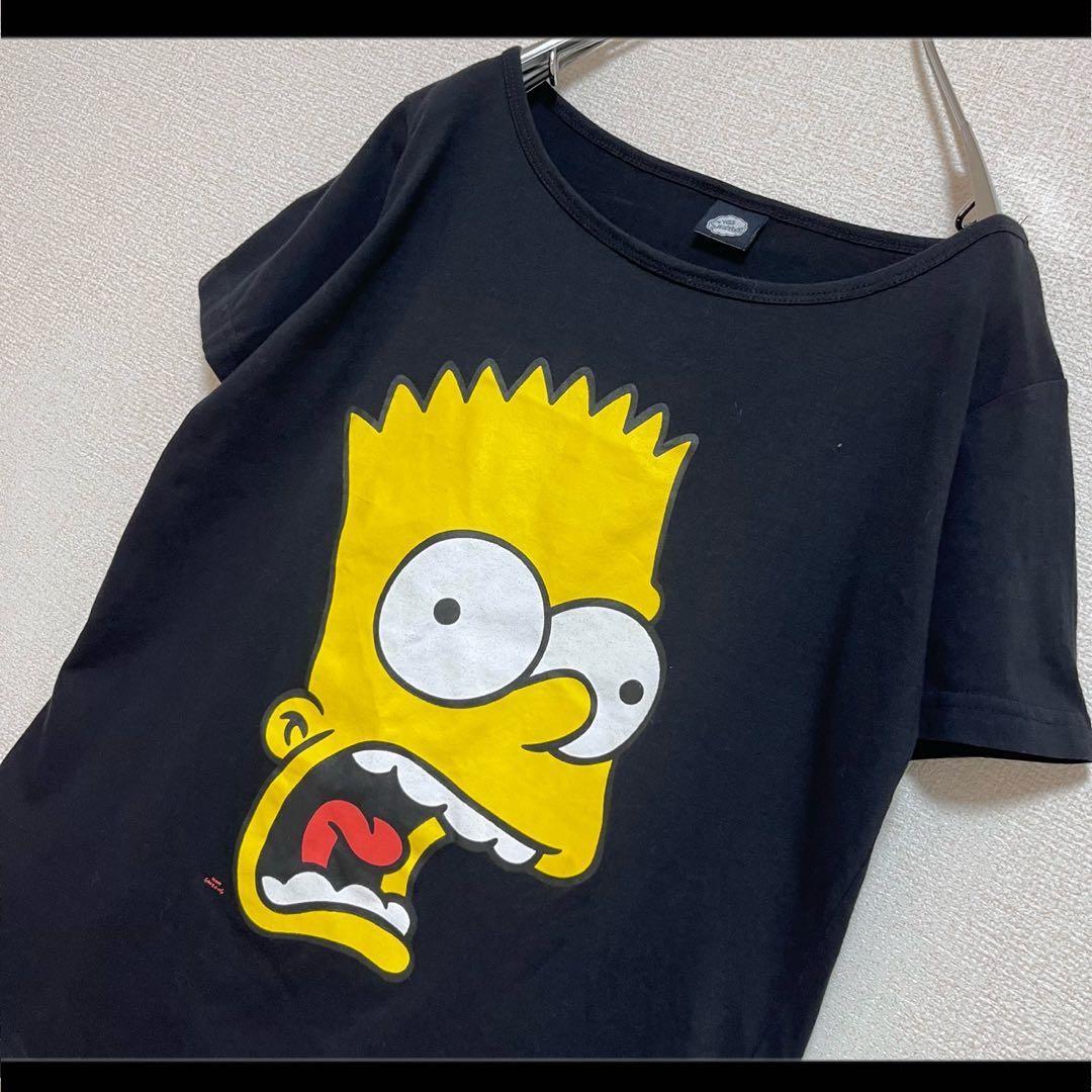 THE SIMPSONS T-shirt Black Bart Face M