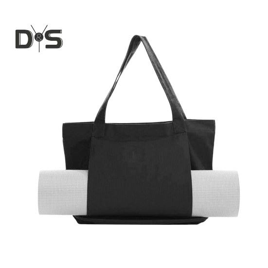 

Сумка для коврика для йоги и пилатеса, многофункциональная, вместительная, холщовая сумка, портативное оборудование для тренировок на открытом воздухе, сумка для переноски на плече чёрный