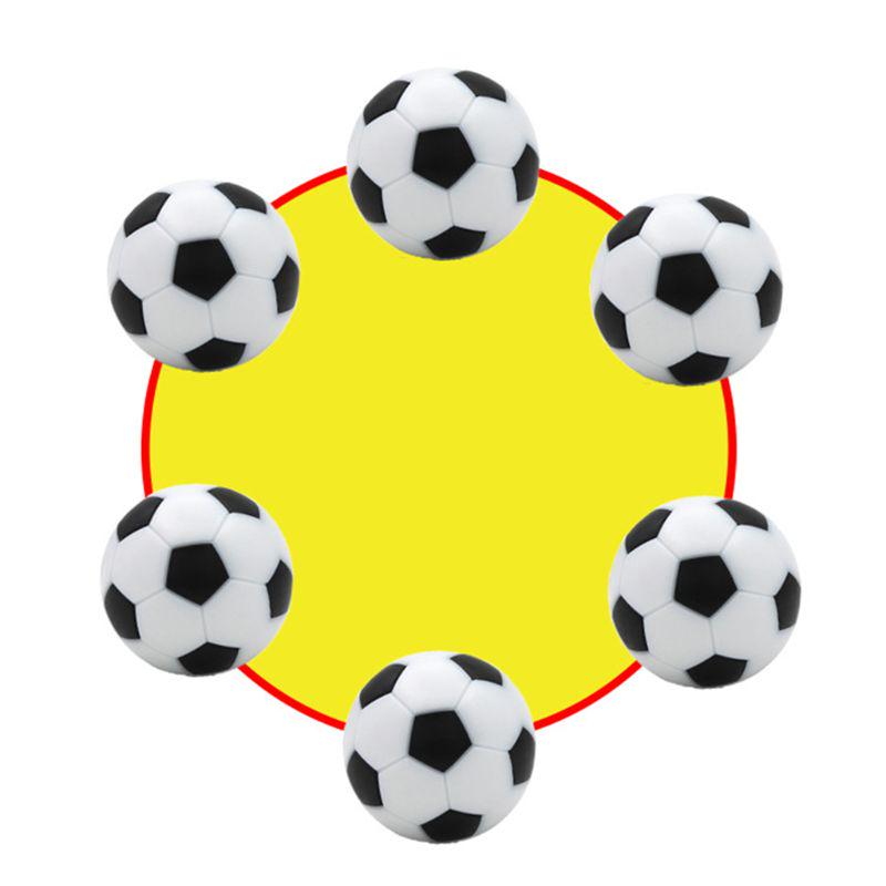 4pcs 32mm Table Soccer Replacements Mini Black and White Ball Foosball Fussball Football Machine Accessories Kids