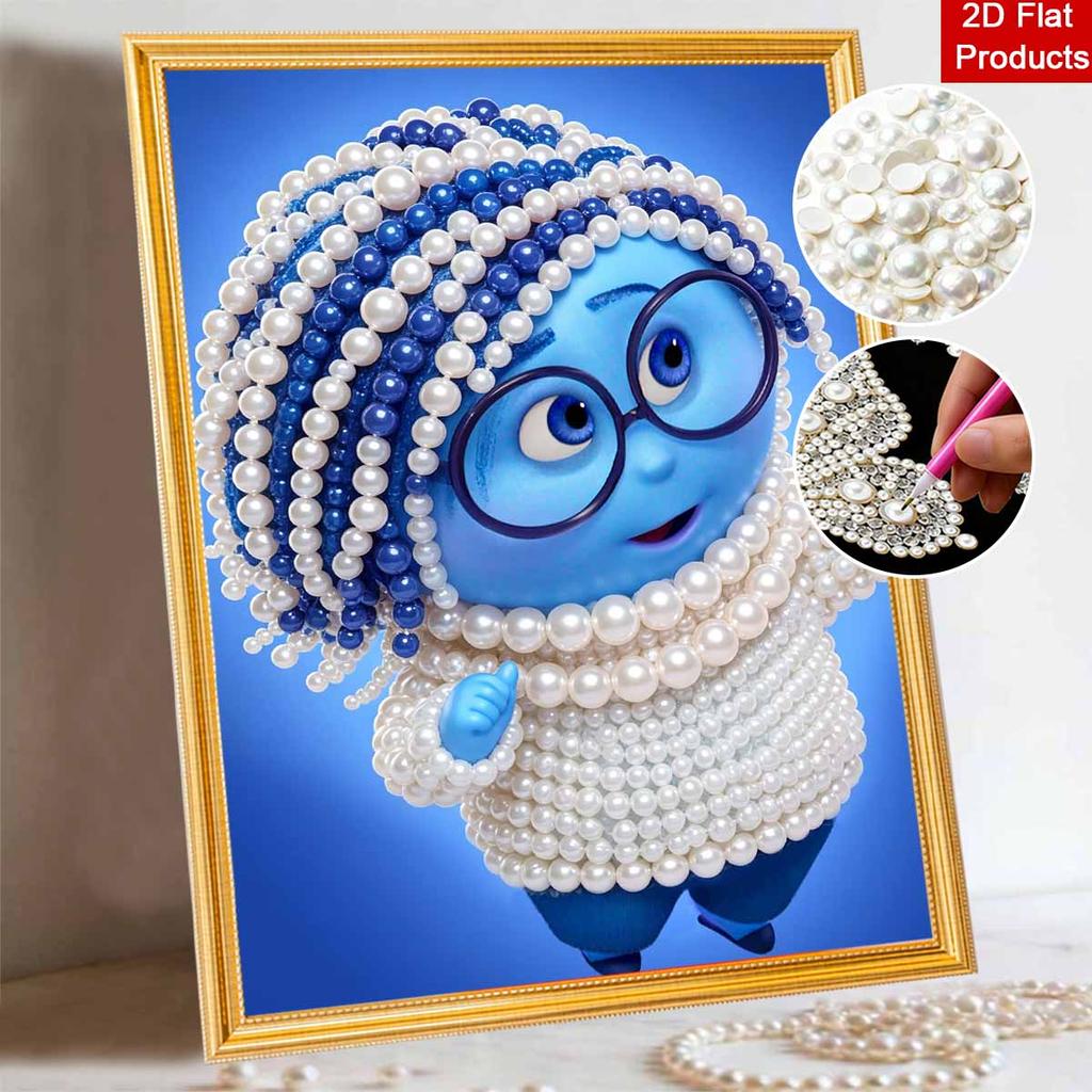 Disney DIY Pearl Painting Inside Out Worry Decorative Painting Creative Ornaments Friends Gifts Desktop Displays