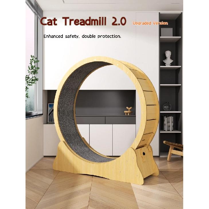 Cat Treadmill Running Wheel Interactive Pet Toys Cat Silent Sport Anti-depression Treadmill Cat Exercise Wheel
