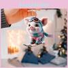 Decor Car Interior Acrylic Pendant With Cartoon Pig Skiing Design For Vehicles