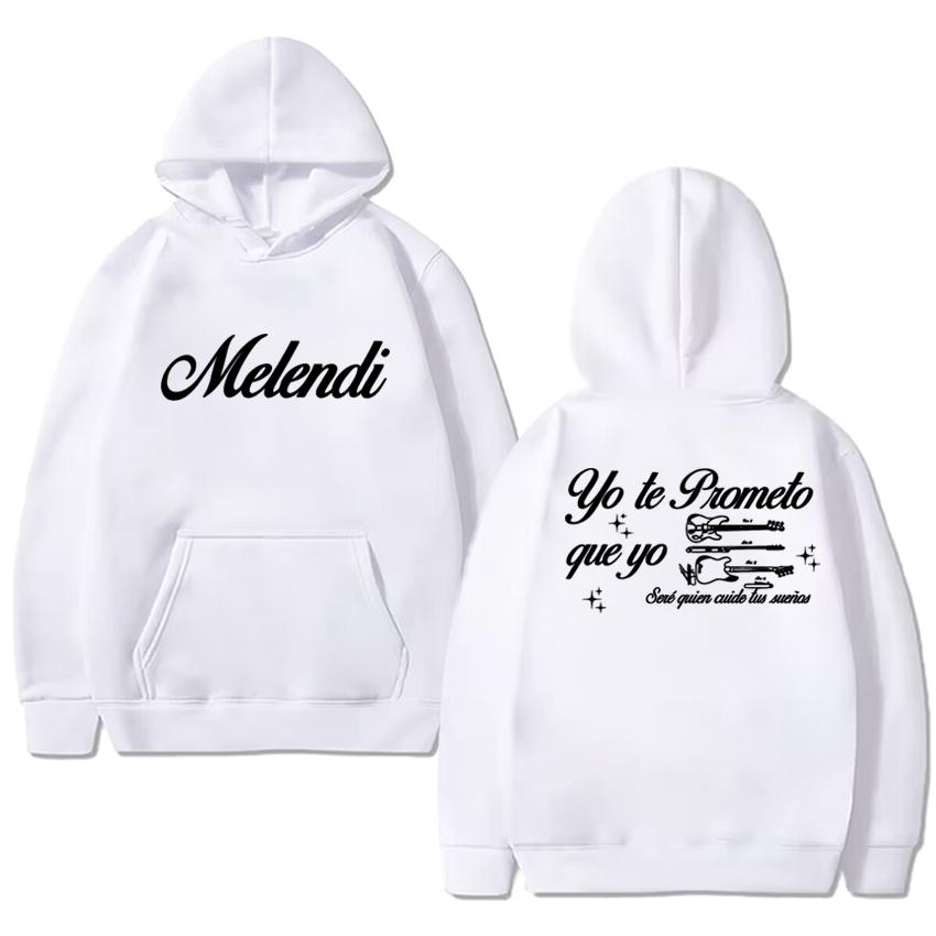 Hot Rapper Melendi Album Tour 2025 Double Sided Printed Streetwear New Men Women Vintage Hip Hop Hoodie Unisex Fleece Pullovers