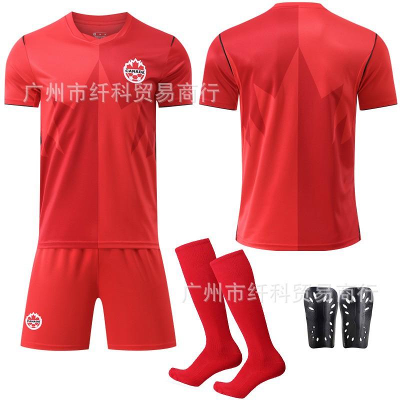 Numéro Coupe du Monde. Ensemble de Maillots 19 Davis Uniformes d'Équipe de Sports d'Extérieur Uniforme de Football Canada Terrain Domicile
