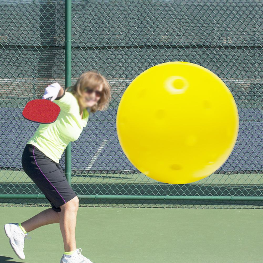 Environmental Protection PE Yellow High Bounce Pickleball Ball Sports Equipment Accessory