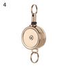 Key Ring ID Lanyard Keychain Belt Metal Badge Holder Retractable ID Card Badge Reel Chrome Work Card Keychain