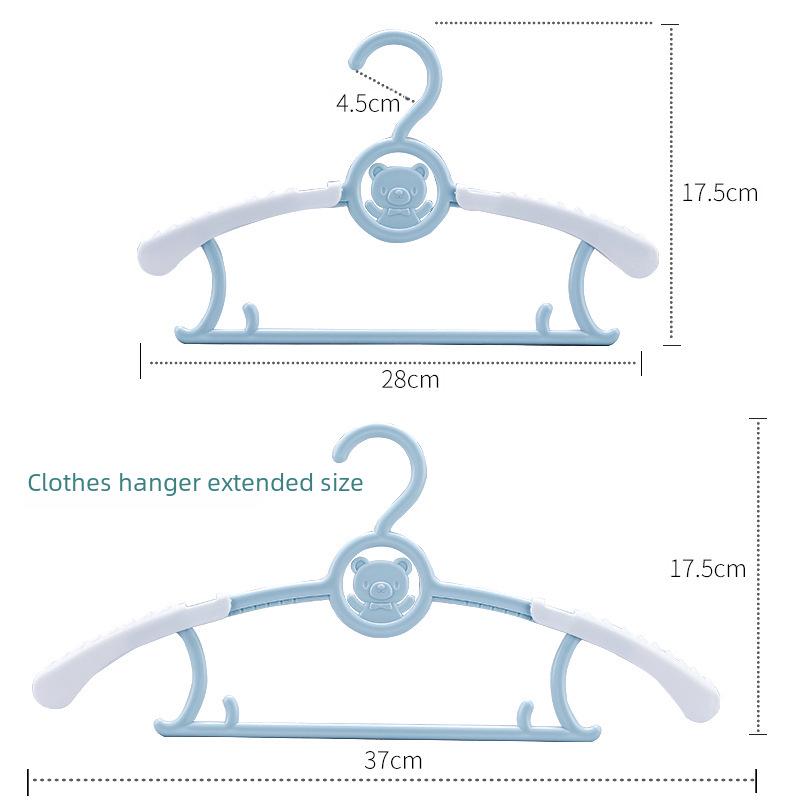 Retractable Infant & Baby Clothes Hangers - Small Size Drying Rack for Newborns and Kids