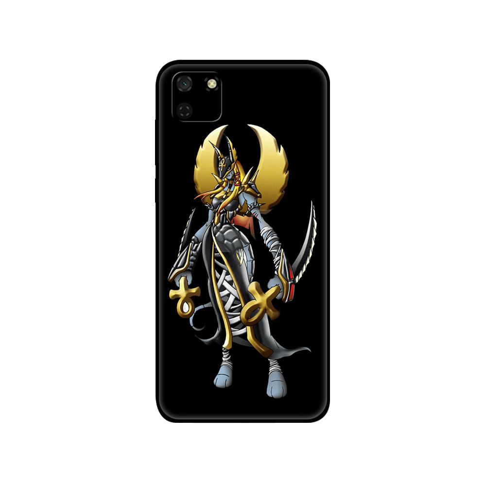 Schwarze TPU-Hülle für Huawei Y9S Y6S Y8S Y5P Y7P Y8P Hülle für Huawei Y5 lite Prime 2018 Y6 2019 Cover Japanisches Anime Digimon