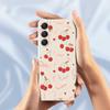 For Samsung Galaxy A16 5G/4G Case Big Bow Cherry Pattern Printing Straight Edge TPU Phone Back Cover