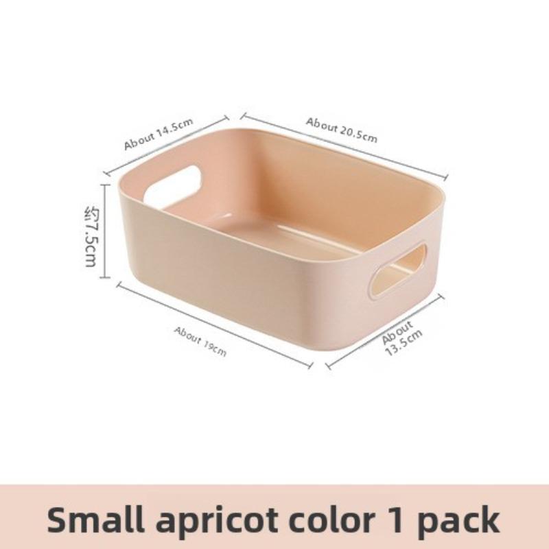 Sundries Storage Baskets Cosmetics and Snacks Desktop and Dormitory Storage Boxes Household Plastic Storage Boxes Small абрикосовый 589₽
