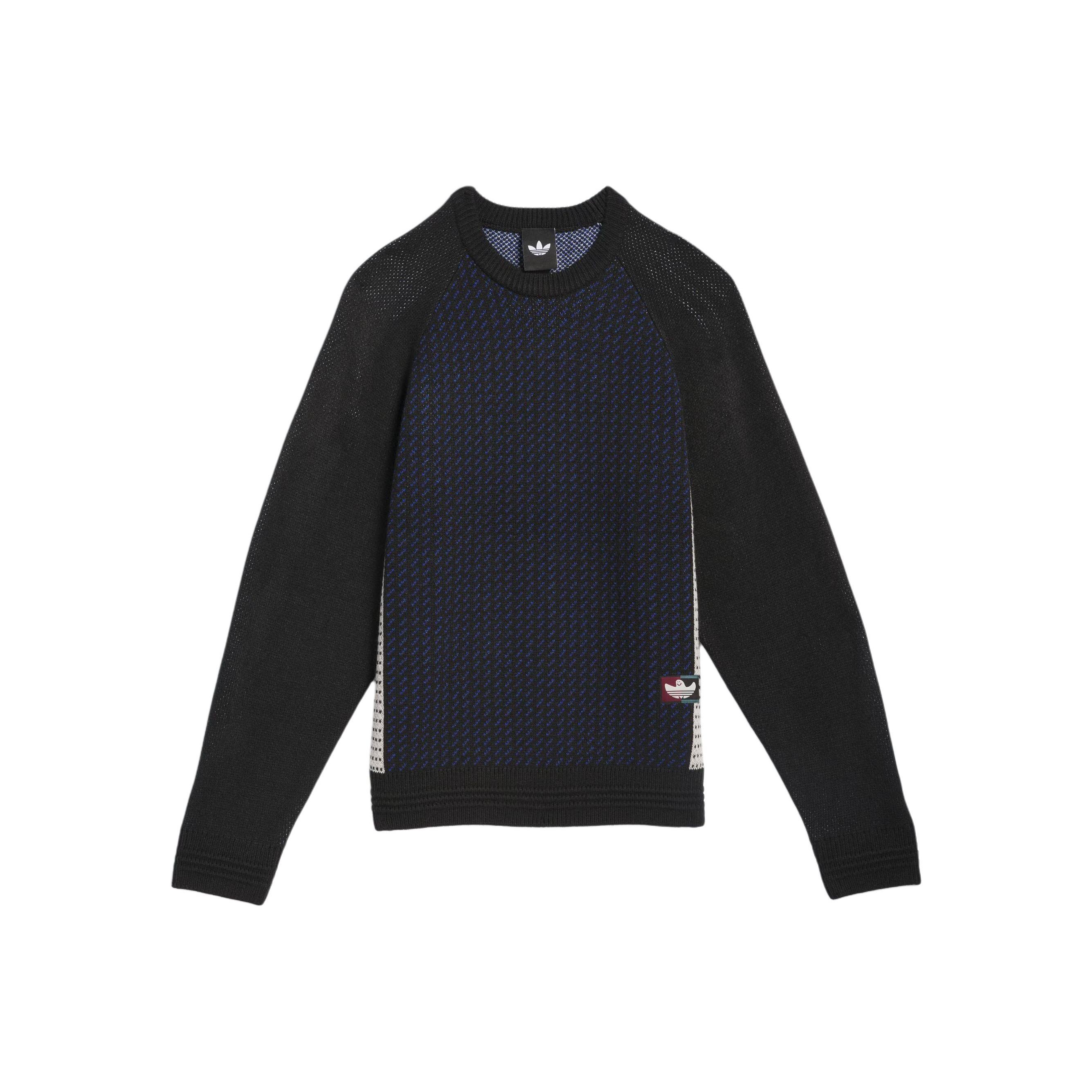 

Adidas Originals Shmoofoil FW25 Марк Гонзалес Скейтбординг Полностью Модный Свободный Крой С Круглым Вырезом С Длинным Рукавом Вязаный Свитер Мужской свитер JX5442 M