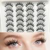 20 Pairs 3D Lashes Cat Eye Eyelashes Natural Hair False Eyelashes Long Dramatic Eye Makeup Fake Lashes Fluffy Cilios Lashes