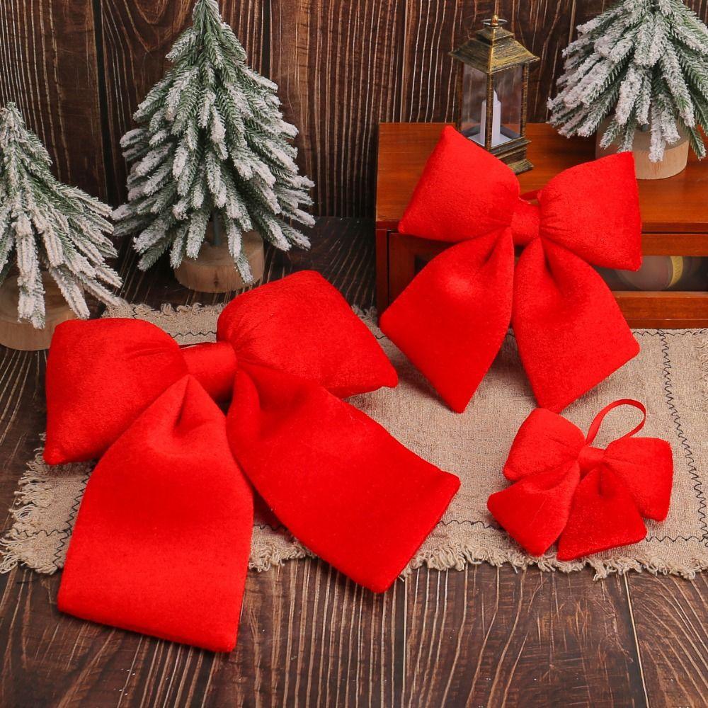 

Hanging Ornament Xmas Tree Bowknot Pendant Reusable Christmas Tree Decorations Christmas Decor S-Christmas Bow