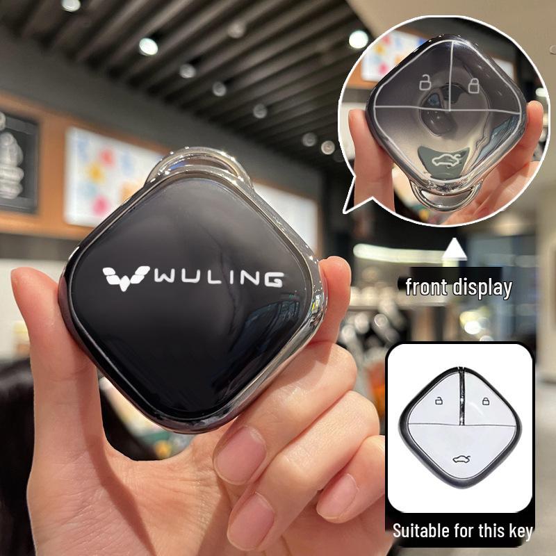 Чехол для ключа Wuling Bingo 2023 Mini EV Baojun Yueye Пряжка для мужчин и женщин