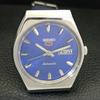 JAPAN 6309A VINTAGE SEIKO 5 AUTOMATIC MENS BLUE COLOR DIAL WATCH a701284-5 R206a-a701284