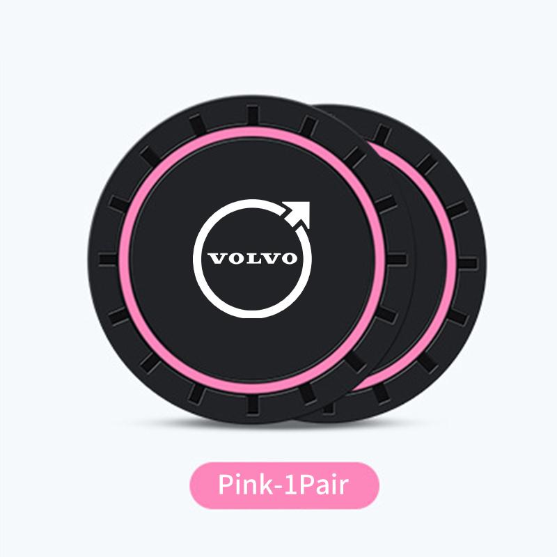 xvrsc3 2PCS Available in Multiple Colors Silicone material Water Coaster For Volvo C30 T6 XC90 XC60 S60 C70 XC40 S80 S40 AWD V90 S90