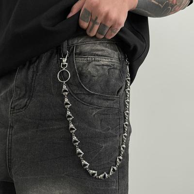 Europäische und Amerikanische Hip Hop Nische Hosenkette High-End Personalisierte Hosen Hängende Kette Herren Taillenkette Kette Jeans Zubehör
