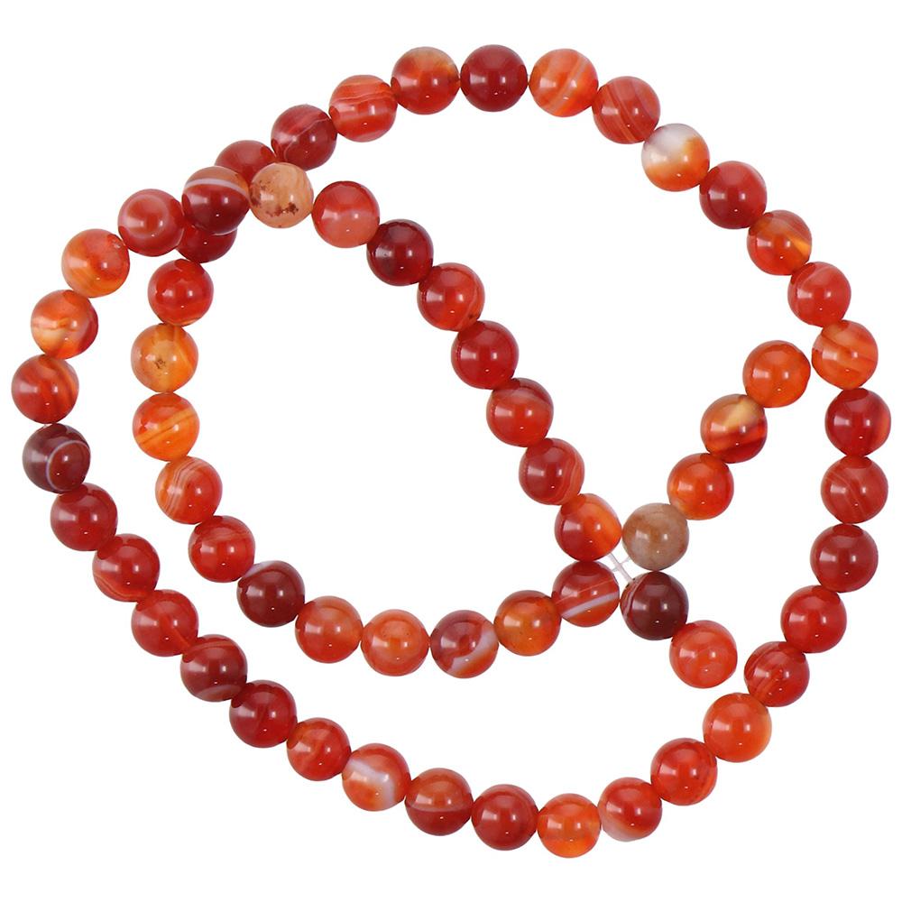 6mm Natural Stone Beads Round Agate Red Carnelian Striped Beads Red Stone Beads Round Agate Striped Beads Earring