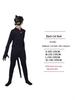 Tutina Cosplay Anime Gatto Nero Volante per Bambini per Esibizione Scenica