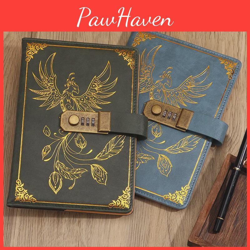 Password Gift Notebook A5 Retro Box Set Office Business Meeting Diary With Customizable Logo Option