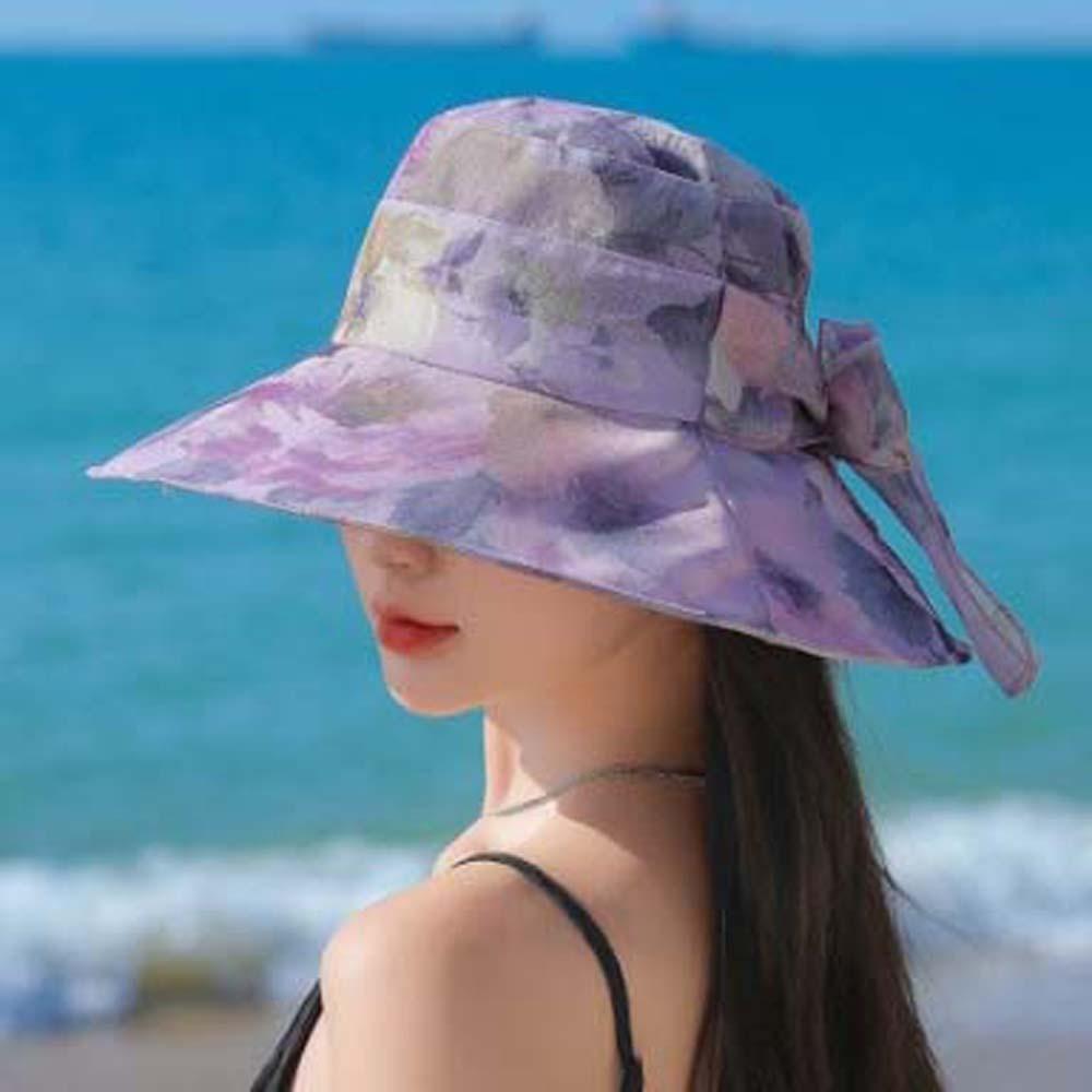 

Windproof Rope Women Fisherman Hat Foldable Summer Basin Cap Sunscreen Basin Hat Travel сірий