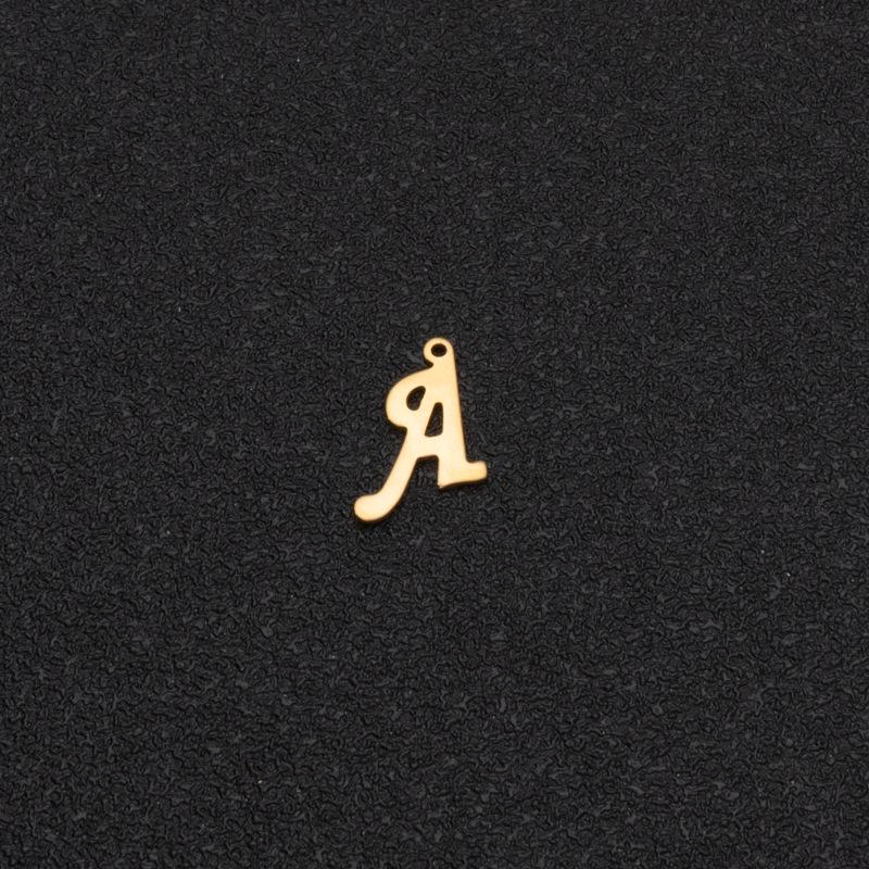 Custom Stainless Steel A-Z Letter Charms - Fade-Resistant DIY Pendants