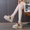 9cm Fashion Casual Sports Snow Boots Women Genuine Leather 2025 Winter New Fluff Warm Women's Platform Ankle Boots Sneakers
