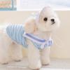 College Style Pet Vest Dress Navy Collar Dog Short Skirt Cat Overalls Dog Pullover  Photography