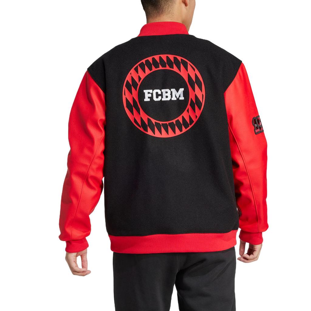 adidas Originals Vrct Fcb Casual Comfortable Windproof Warm Baseball Jacket Unisex Jacket Black JF0584
