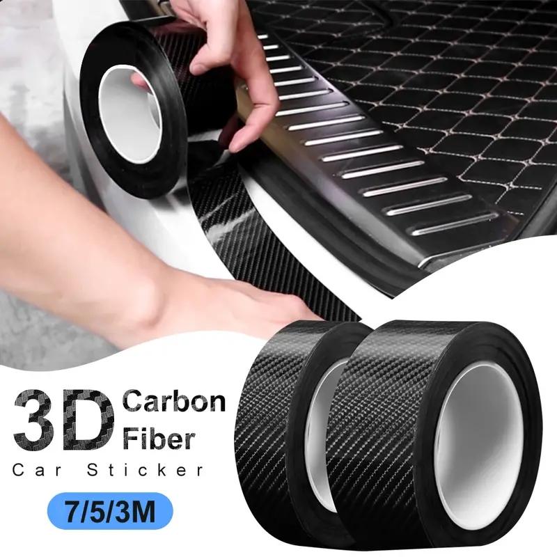 

НОВЫЙ 3M 3D углеродное волокно DIY автомобильный порог устойчивый к царапинам водостойкая защитная наклейка против царапин двери нанозащита