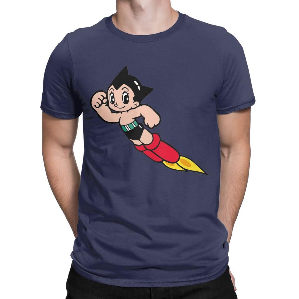 Astroboy Men T Shirt Astro Boy Anime Leisure Tee Shirt Short Sleeve O Neck T-Shirts Cotton Summer Clothes