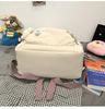 Korean Style Harajuku Backpack for Girls - Large Capacity, Solid Color, Perfect for High School & Junior Students.