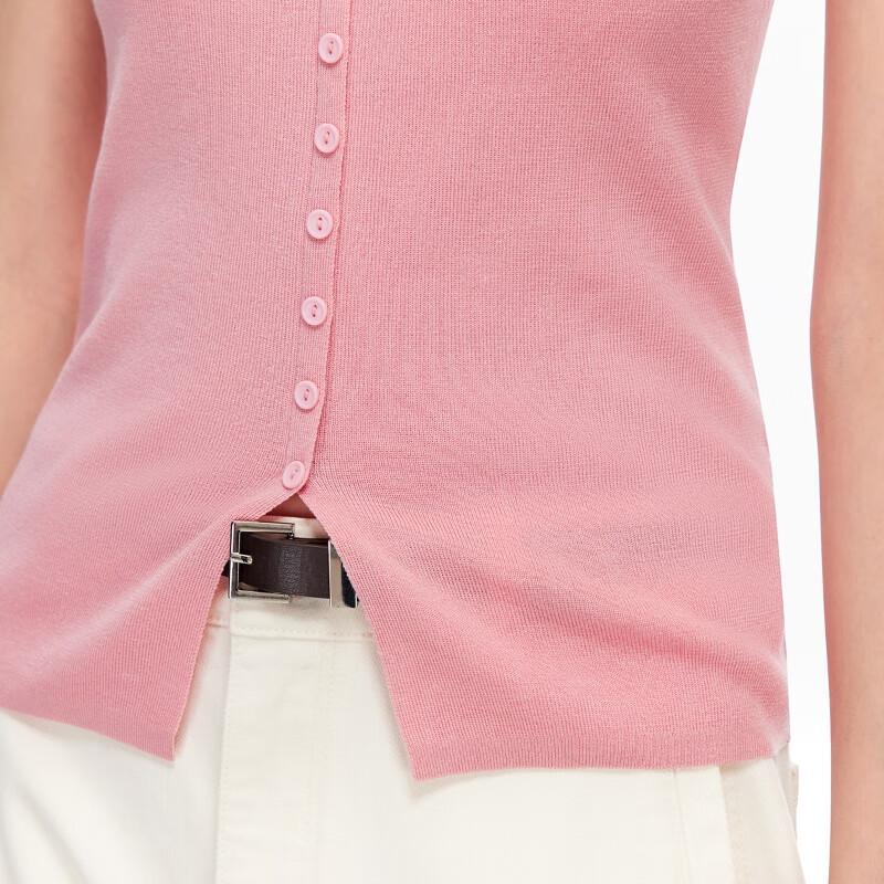 Veromoda Women's Lyocell Blend Slim-Fit Knit Top