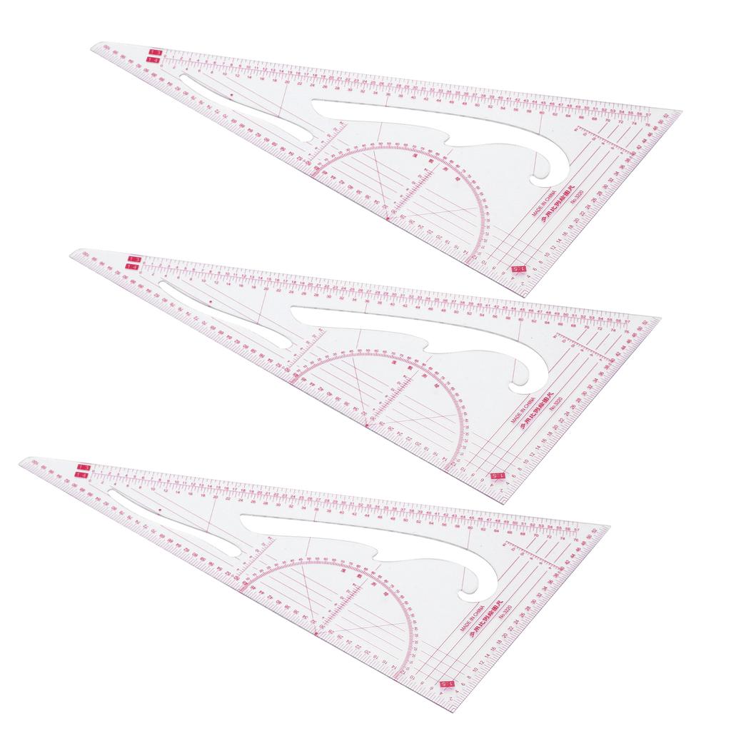 3Pcs Sewing Garment Ruler Clothing Bendable Draw Multifunctional Curve Embroidery Supplies