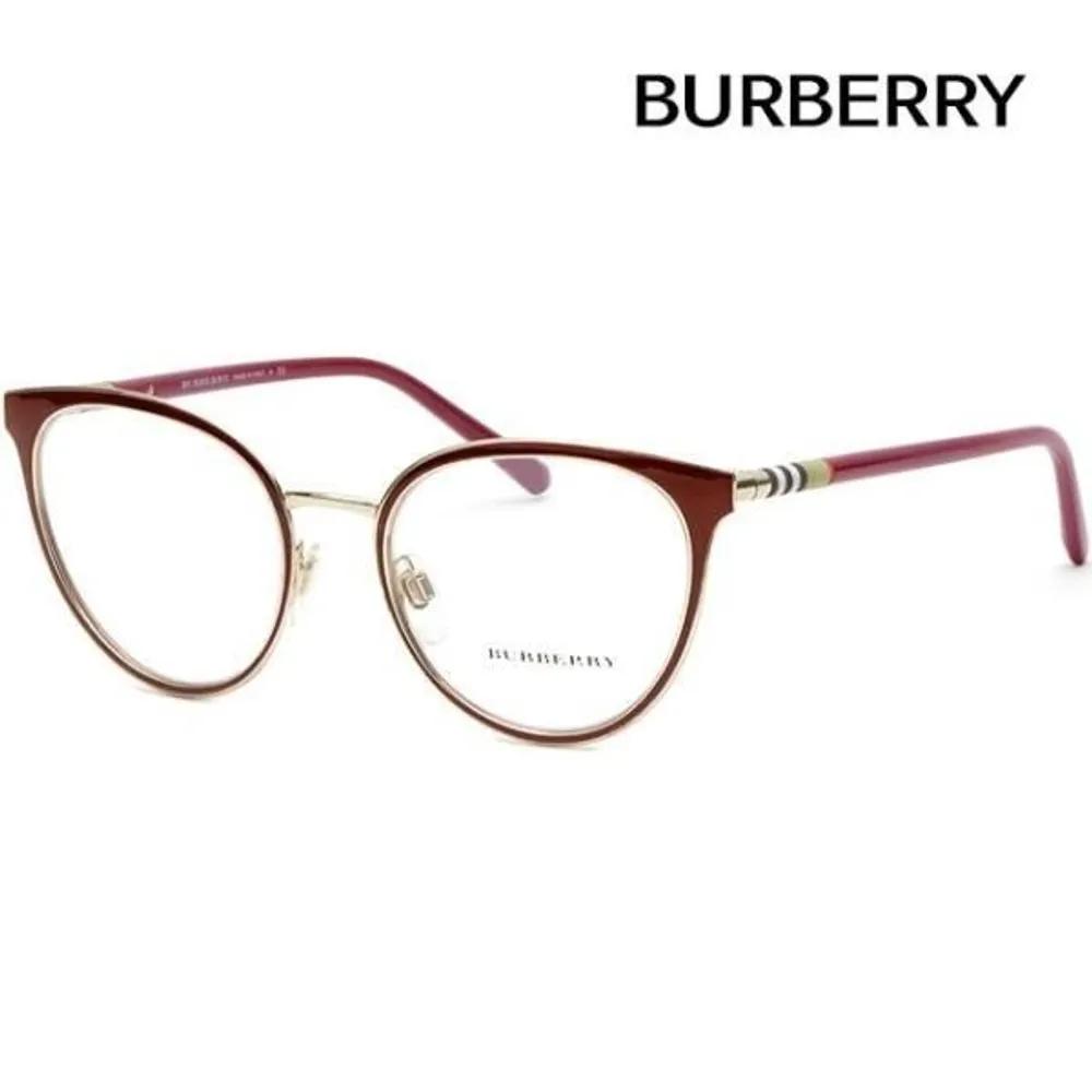 

[Burberry] Eyeglass Frames BE1324 1265 Fashion Cat-Eye Round Burgundy Metal Frames