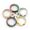 Round Stainless Steel Glass Photo Box with Smooth Gawa and Hollow Vermilion Pendant for DIY Dried Flowers or Couple Photos.