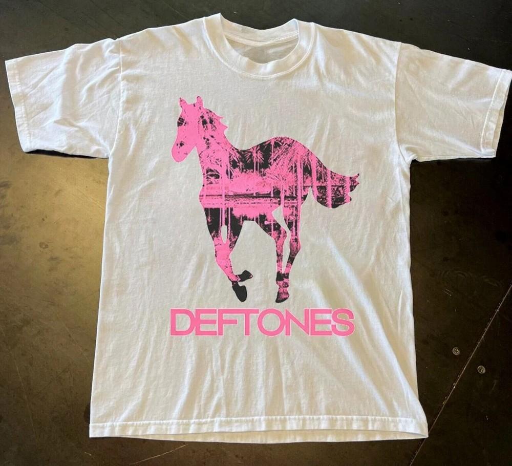 

NEW Deftones Pink Horse Tshirt Unisex White Cotton Tshirt Size S5XL Unisex T-Shirt XXXXL