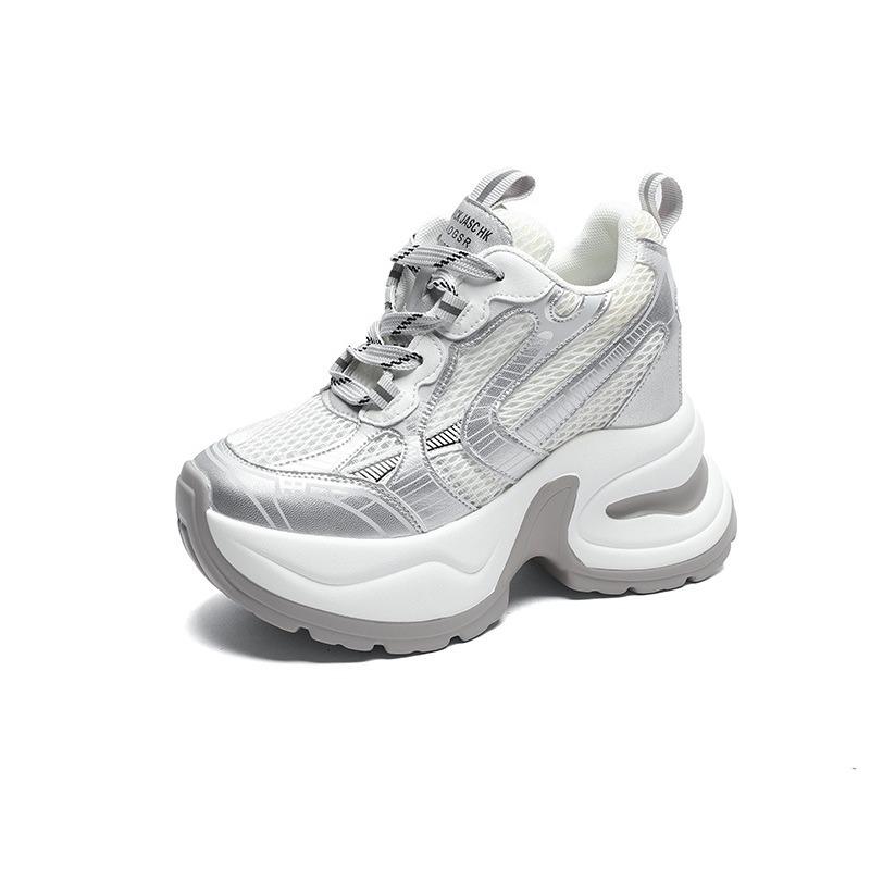 10 Inner Height Increase Dad Shoes Women's Spring New Small Muffin Thick-soled Versatile Sports Shoes Tide