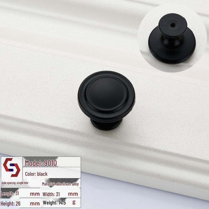 Mâner Sertar și Dulap Stil American Negru