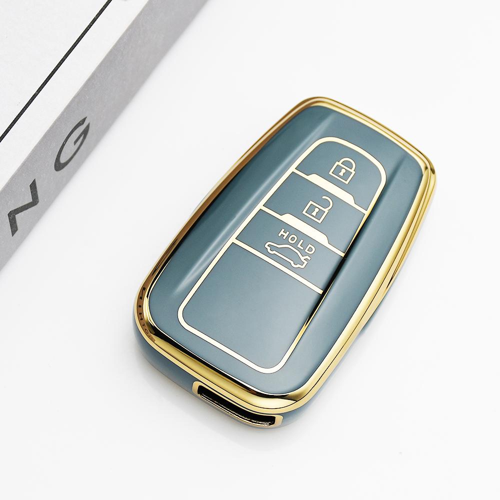 3 Buttons Car Keyless Shell Fob Cover Keychain Tpu Key Case Protection For Toyota Highlander Prius Rav4 Camry Corolla 4Runner