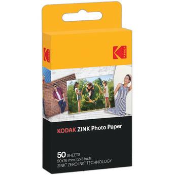 Kodak Zink Photo Paper 2x3 Pack of 50 Sheets White