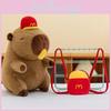 Backpack Capybara Wallace Plush Toy Cartoon Stuffed Animal Decorations Doll