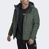 Adidas Traveer Cold.Rdy Hooded Down Jacket With Three-Stripe Logo Print Men Outerwear Green HG6014