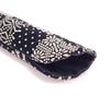 Matsumi Kogeisha fan Japanese-made case, 23.5cm, Inden-style mosaic, white.