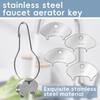 4pcs Sink Faucet Aerator Key M16.5/ 18.5, M21.5, M24 Replacement Aerator Wrench For Threaded Faucet Removal Tool Accessories