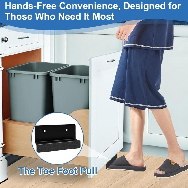 Handless Cabinet Handle Foot Pull Handle Convenient Foot Pull for Seamlesses Integration with Home Decors Styles