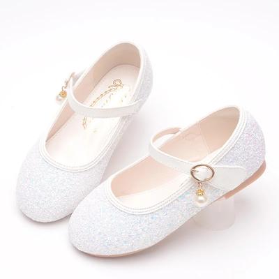 Schicke Kinder Lederschuhe Frühling Herbst Glitzer Mädchen Causal Ballerinas Mode Elegant Kinder Prinzessin Schuhe für Party Hochzeit