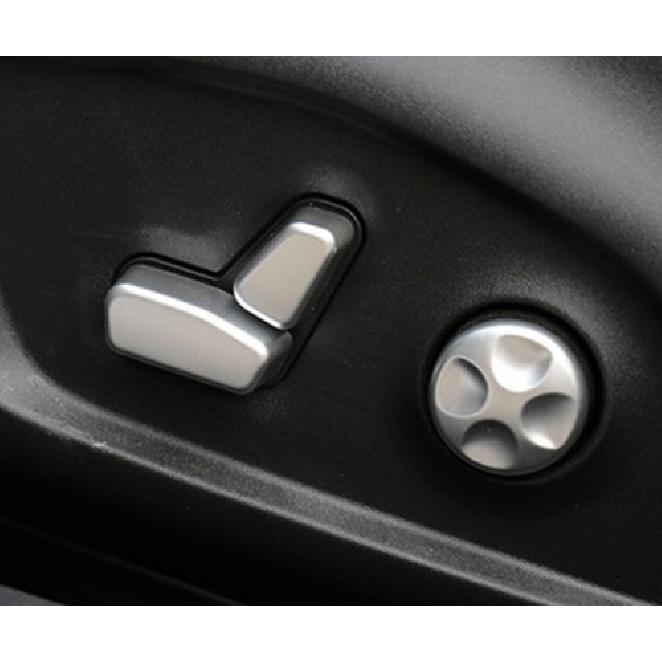 ABS Chrome Seat Adjust Button Switch Cover Trim For 2017- JEEP Compass 6pcs