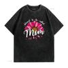 Blessed To Be Called Mom Cute Girls Women Mothers Day T Shirt Vintage Washed Homme Breathable Versatile Comfortable Unisex Soft